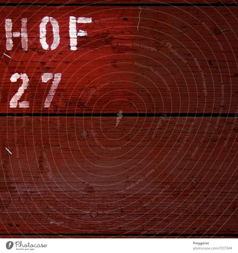 HOF 27 Manmade structures Building Wall (barrier) Wall (building) Facade Wood Signs and labeling Living or residing Colour photo Exterior shot Abstract Pattern
