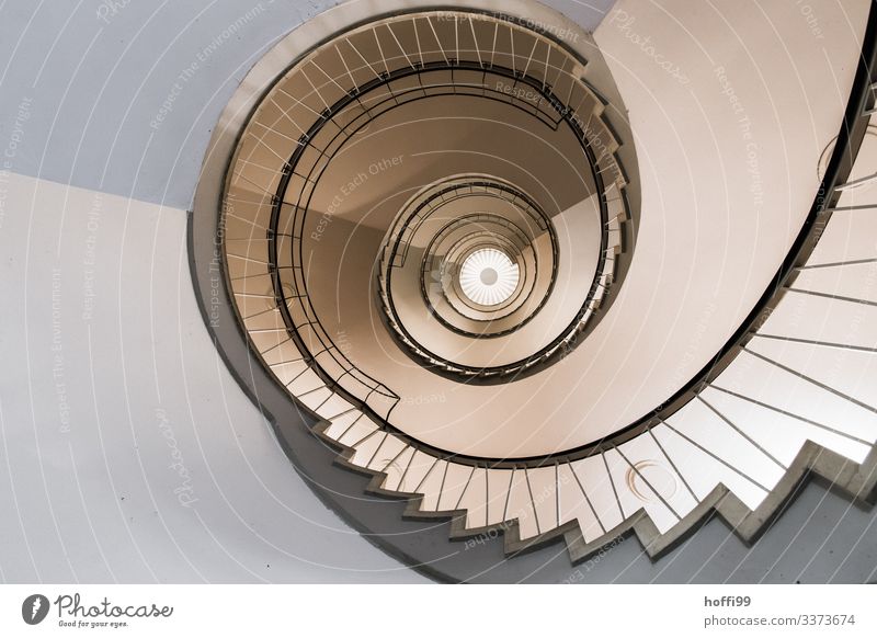 Spiral stairs with dizziness Architecture Stairs Winding staircase Handrail Upward Architecture and buildings architectural details Architectural summary