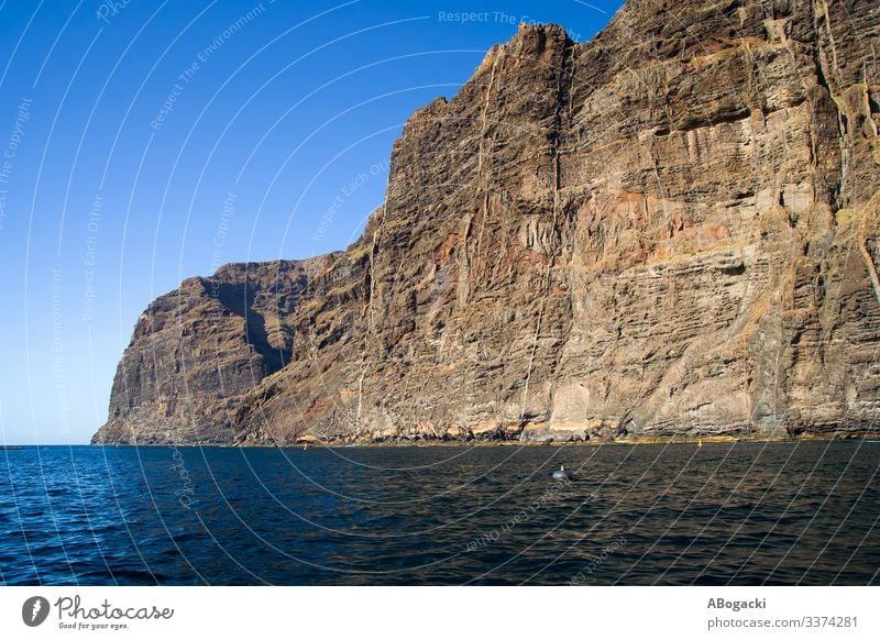 Los Gigantes Cliff In Tenerife, Canary Islands Vacation & Travel Tourism Ocean Nature Landscape Water Rock Coast Canaries Blue Adventure Formation seascape