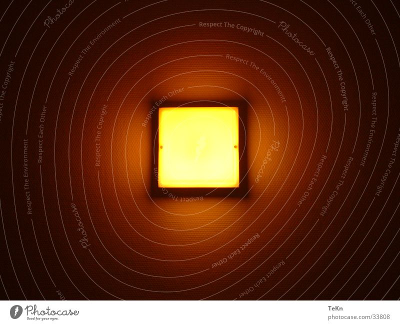 corridor light Living or residing Lamp Safety Hallway Square Light Yellow Bright Warmth Warm light Deserted Colour photo Interior shot A light in the dark