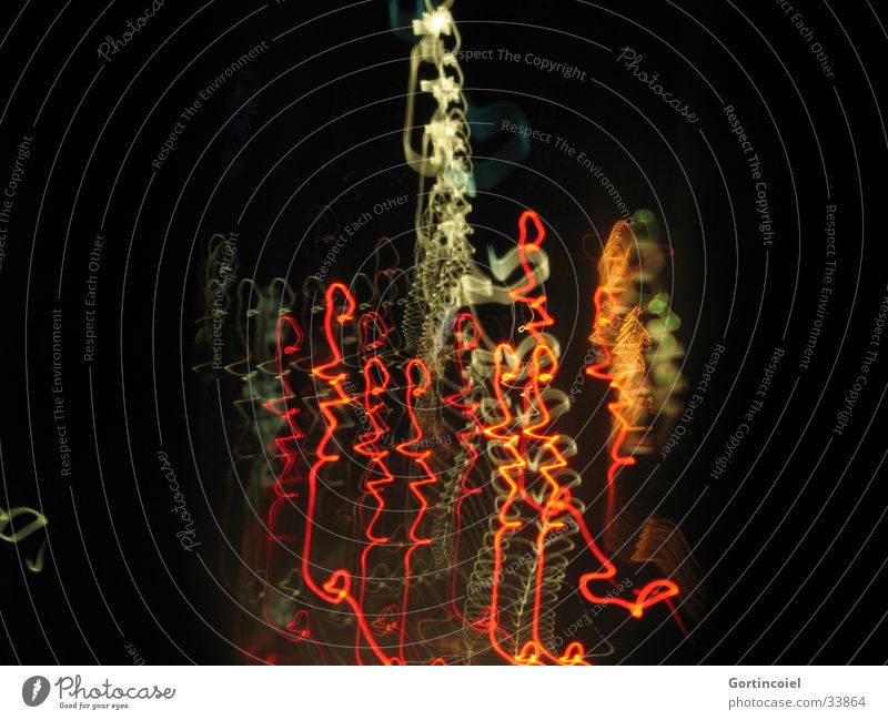 Trembling plays of colours Transport Traffic light Multicoloured Yellow Green Red Colour Visual spectacle Orange Tremble Spiral Light (Natural Phenomenon)