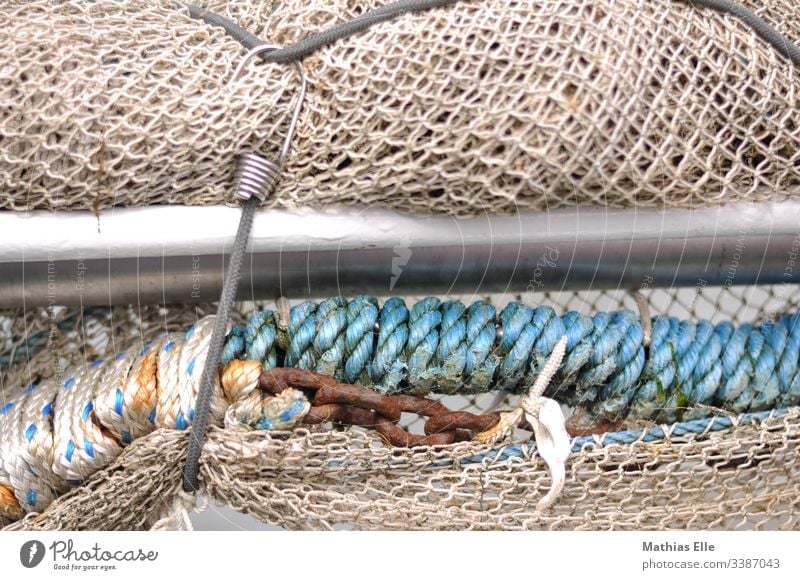 Fishing nets wildly jumbled - a Royalty Free Stock Photo from Photocase