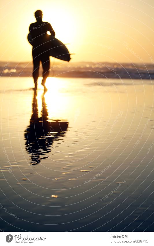 Step into Sun. Lifestyle Elegant Style Exotic Leisure and hobbies Art Esthetic Contentment Surfing Surfer Surfboard Surf school Beach Coast Relaxation