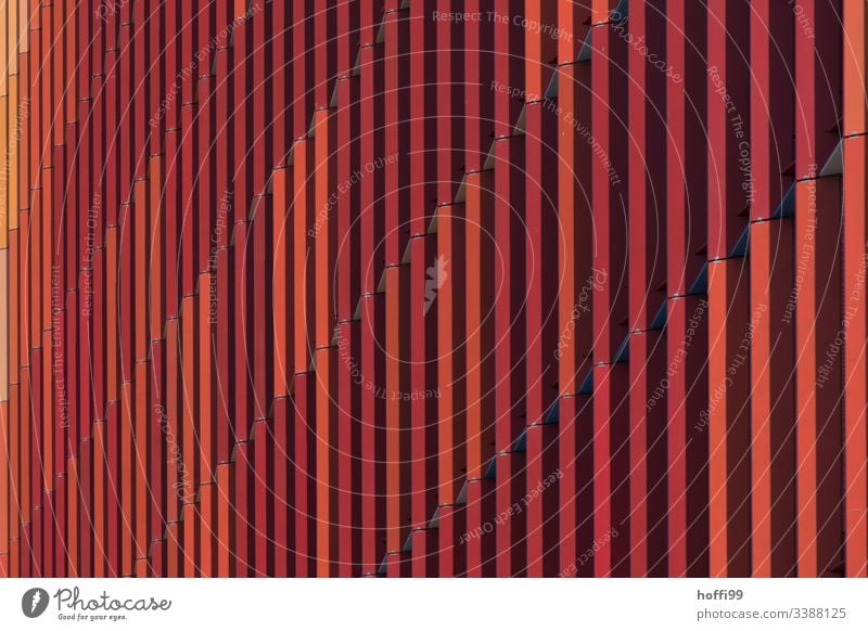 red striped exterior facade minimalist background minimalistic pattern Design Colour photo Structures and shapes Geometry urban forms Bright Colours