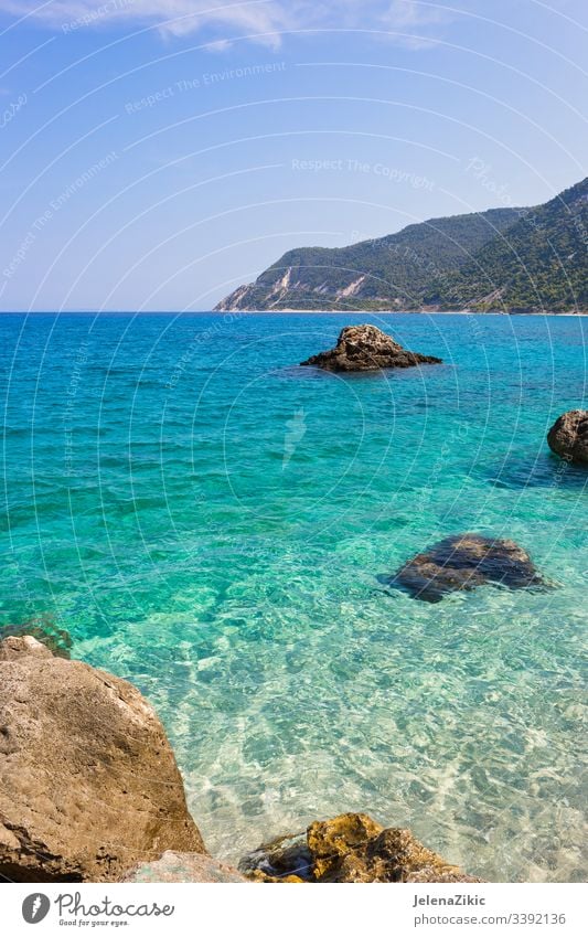 Agios Nikitas village on Lefkada island sea vacation water breathtaking greece beautiful lefkada fishing picturesque tranquil mountains touristic relax travel