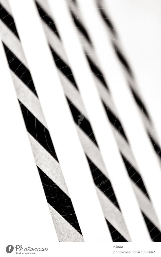 Washi Tape Strips tape sticker washi tape Stripe Structures and shapes Black & white photo Interior shot Day Line Shadow Contrast Copy Space top Deserted