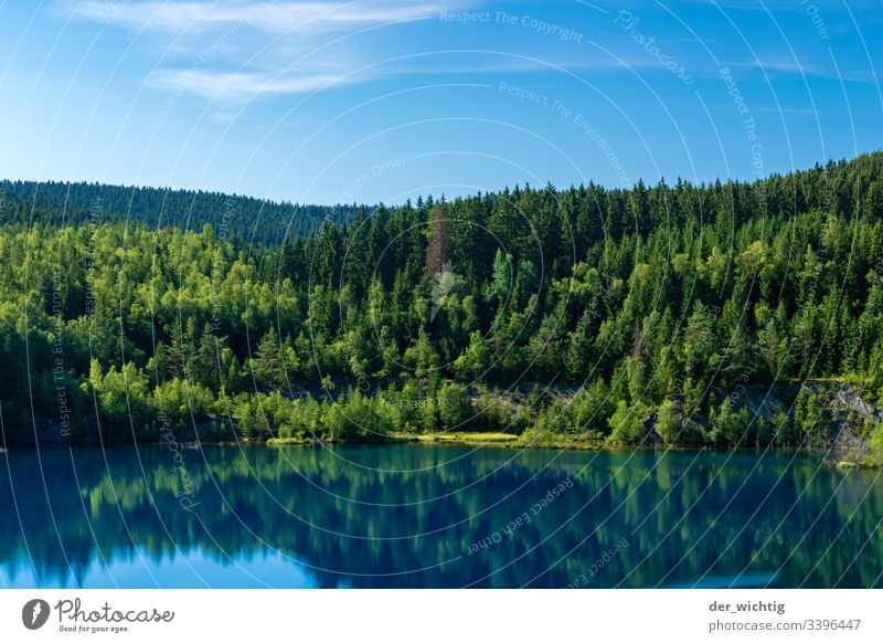 Mountain lake 2 Lake Water Calm Relaxation Sky Vacation & Travel Summer Blue Nature Exterior shot Colour photo Forest Landscape Deserted Idyll Beautiful weather