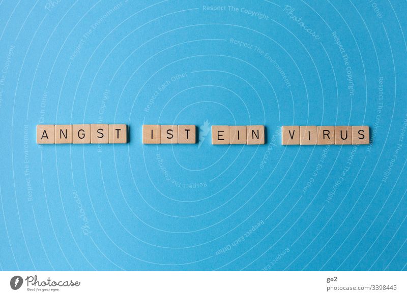 Fear is a virus Virus coronavirus coronavirus SARS-CoV-2 Corona virus hysteria hygiene Society Letters (alphabet) Typography Healthy Illness Protection Epidemic