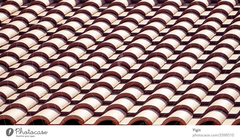 Repeating Elements: Red Roof Tiles modern protection rooftop home exterior house clay detail structure construction design material architecture color