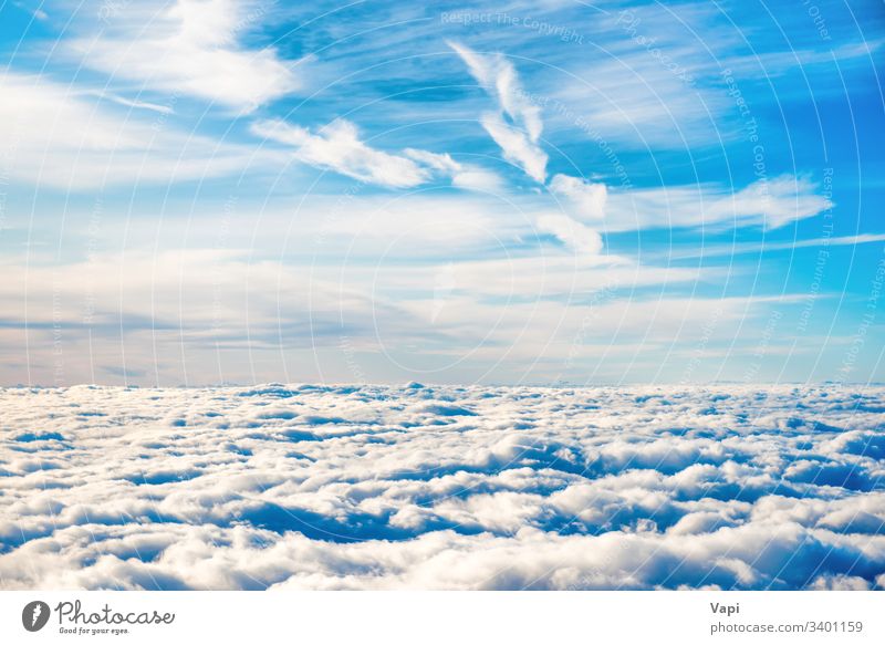 Aerial View Of Blue Sky With Layers Of White Clouds A Royalty Free Stock Photo From Photocase