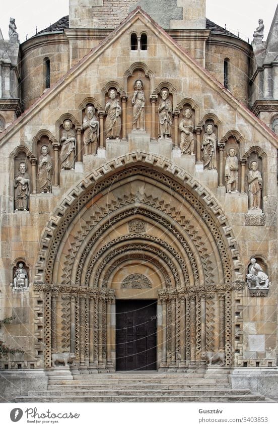 church door gothic religion front doorway house arch medieval entrance closed cathedral portal temple curved entryway admission big background vintage ancient