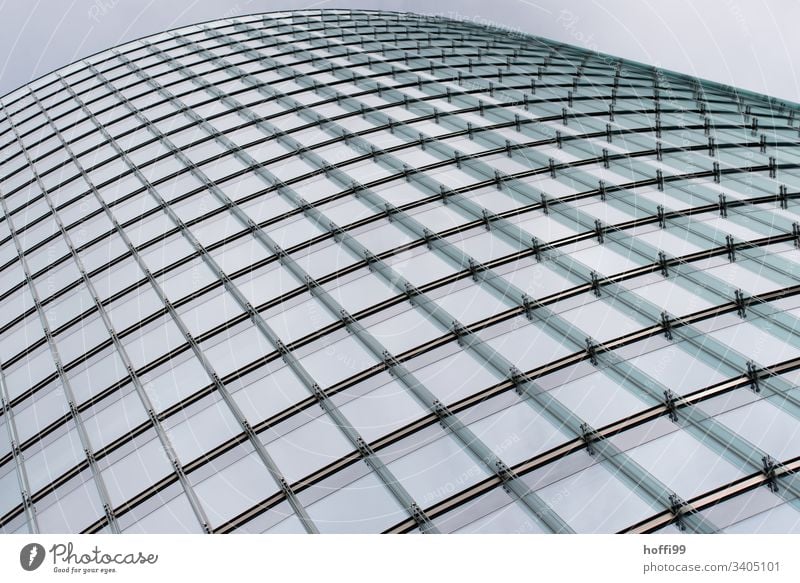 curved glass facade Berlin architecture windows Financial Industry Financial institution Urban development Modern architecture abstract Business Architecture