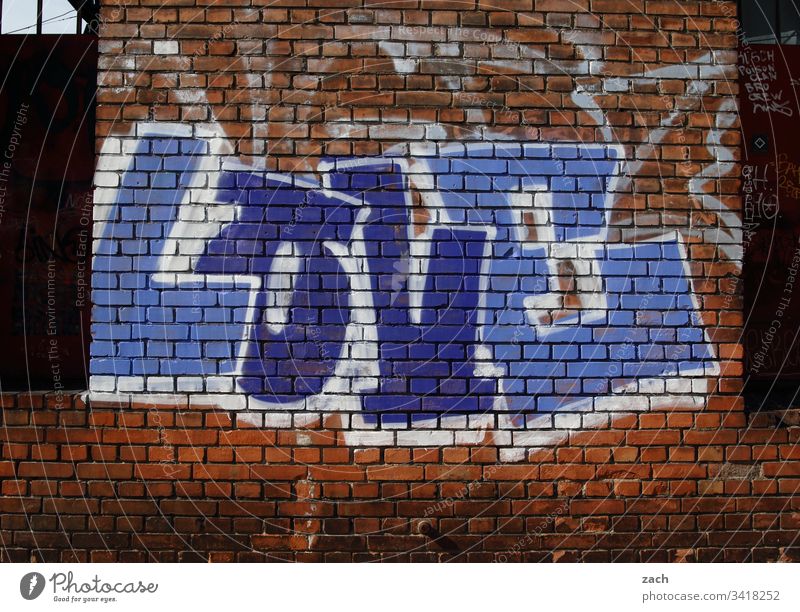 Graffiti on a house wall, Love - Love - writing on a wall Berlin Germany Deserted Capital city Building Ruin Broken Exterior shot Wall (building) Romance