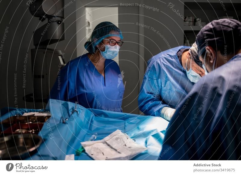 Cropped shot of a professional dermatologist performing