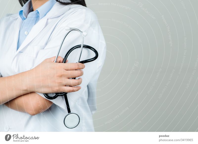 female doctor or physician in the hospital. Concept Of Medical Technology  and Healthcare Business - a Royalty Free Stock Photo from Photocase