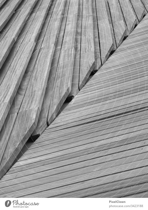 Gehweg und Treppe Holzboden treppe Kreativität muster Struktur Detail Structures and shapes