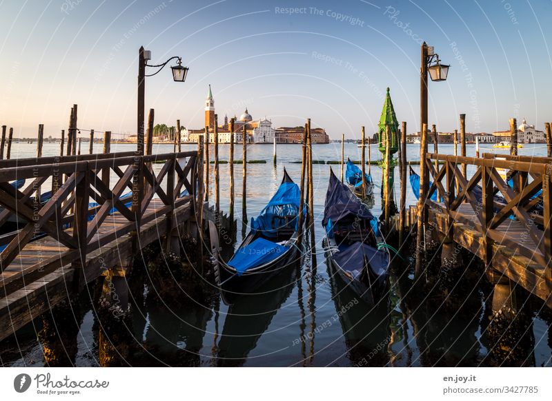 When the gondolas carry mourning Venice Italy Europe vacation holidays voyage Tourism Veneto lanterns in the morning Vacation & Travel Colour photo