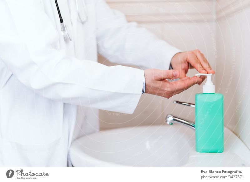 doctor man washing hands with disinfectant soap. Hygiene and Corona virus Covid-19 concept corona virus covid-19 clean medical physician hygiene professional