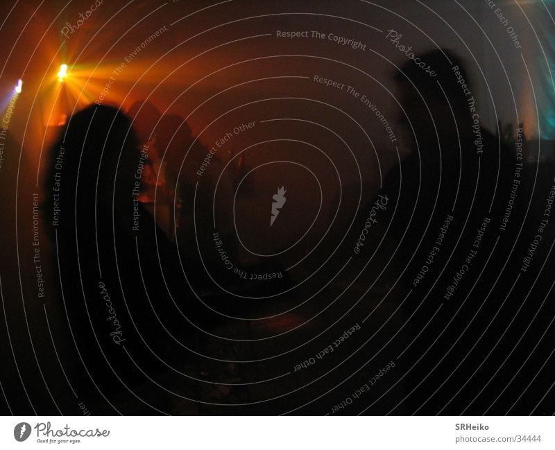 lights Party Shadow play Dark Visual spectacle Disco Fog Night Group