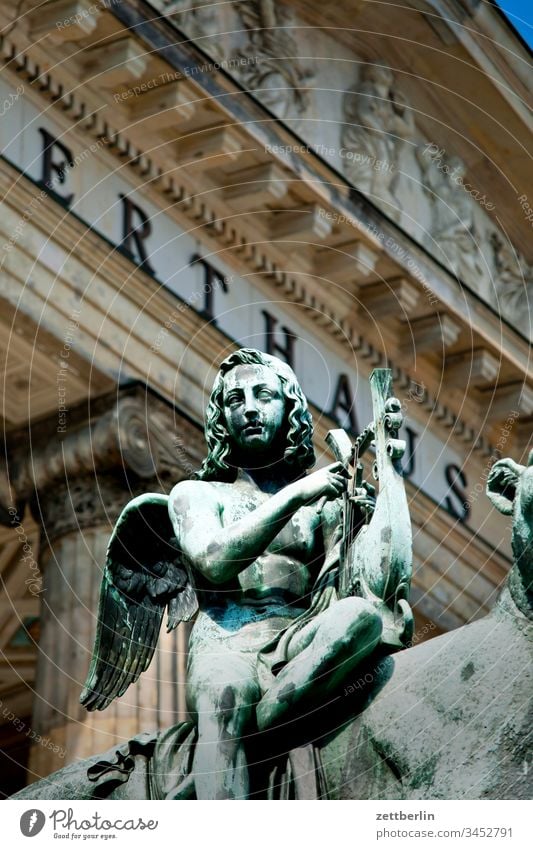 Bacchus on the Panther in front of the concert hall Architecture on the outside Berlin city spring Spring Gendarmenmarkt Capital city