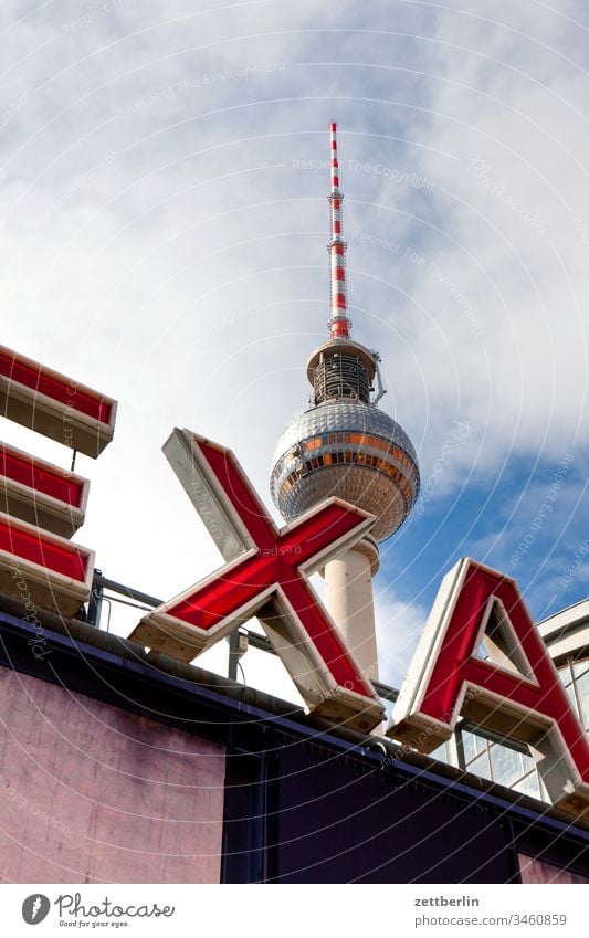 Berlin-Alexanderplatz station with television tower alex Architecture on the outside city Television tower spring Spring Capital city
