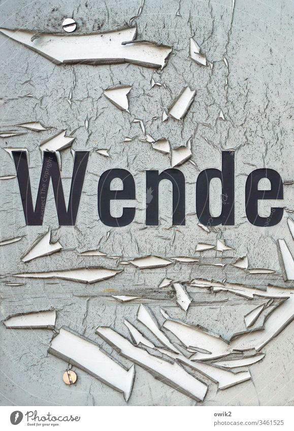 The next one will come for sure sign Old Worn out Destruction Transience Letters (alphabet) Word Printed letters Black Gray Flake off Colour Segments