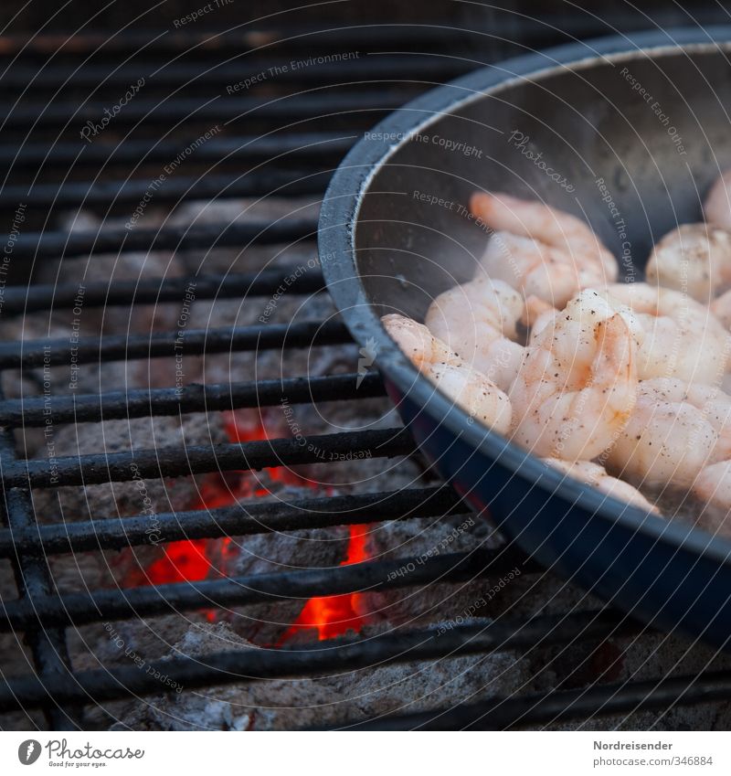 seafood Food Seafood Nutrition Asian Food Pan Camping Hospitality Pure Shrimps Barbecue (event) Barbecue (apparatus) Grill Charcoal (cooking) BBQ season Healthy
