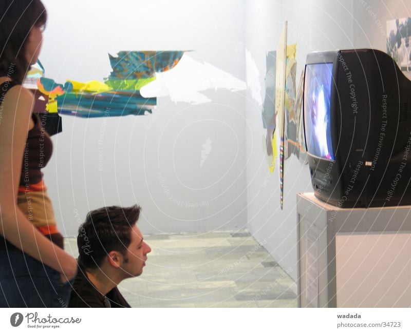 Art-Moscow Exhibition Leisure and hobbies exhibition Television Video type man watching screen