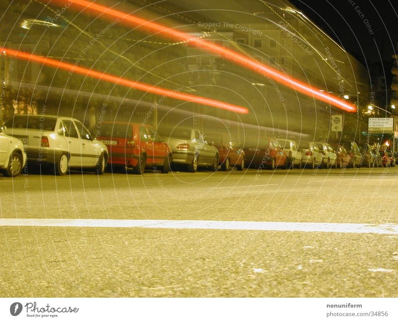 Dengdeeengdengdengdeng! Night Speed Barcelona Long exposure Car Movement Street