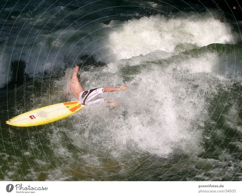 Surfer / Photographer: Alexander Hauk Waves Surfboard White crest Sudden fall Sports Exterior shot Water Sun daylight