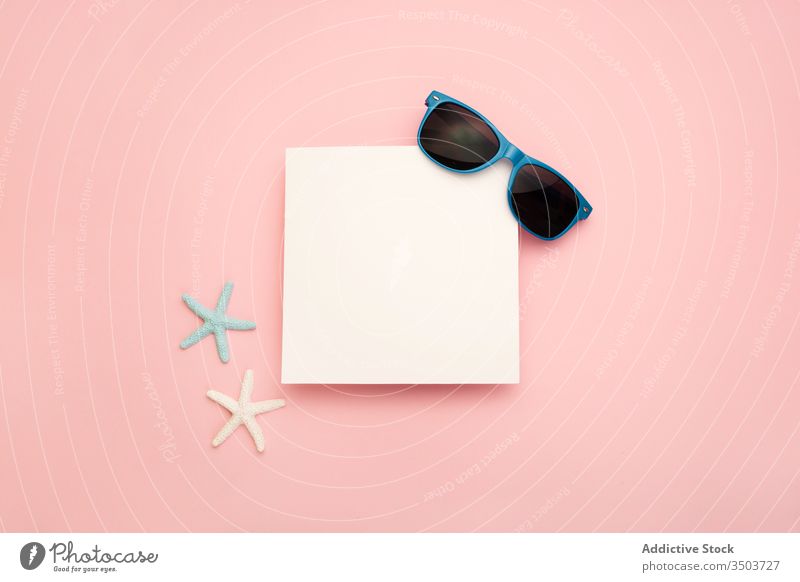 Download Summer Composition With Sunglasses And Starfish A Royalty Free Stock Photo From Photocase