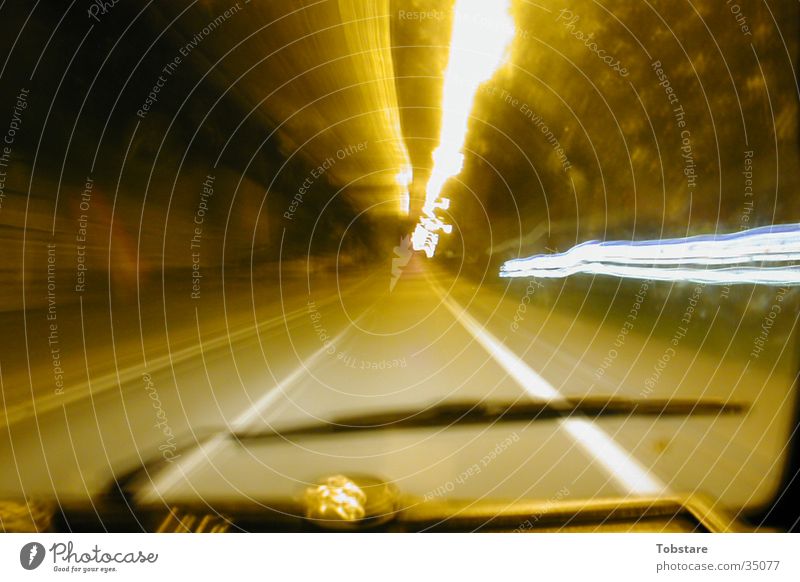 bulli Driving Night Long exposure Light Speed Photographic technology Reaction
