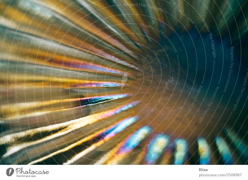 Glass shimmering in rainbow colours Prismatic colors Spectral Refraction rays Radial background Prismatic colour Rainbow already Abstract