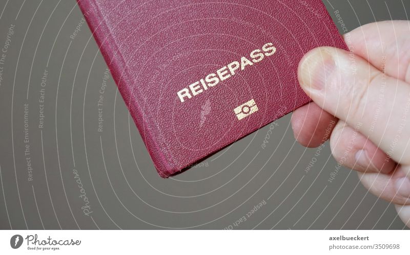 Reisepass is German for passport reisepass german germany biometric travel vacation tourism e-passport epassport digital tourist immigration journey holiday