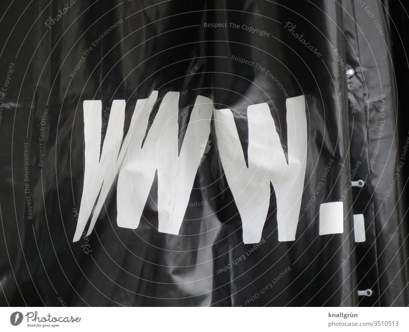 www. world wide web Global Internet Multimedia Capital letter abbreviation tarpaulin Advertising Lettering Screen print Letters (alphabet) Typography Characters