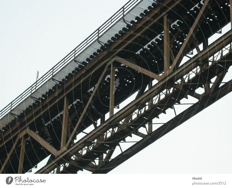 under the bridge Steel Carrier Iron Bridge Rust viaduct Railroad Connection