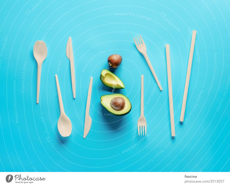 Avocado Seeds Biodegradable Single-Use Cutlery bioplastic avocado seed cutlery single-use zero waste disposable recycle renewable eco friendly set durable