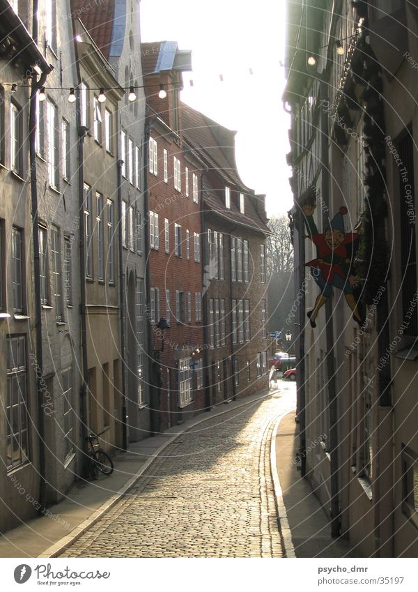 Lübeck Old Town Alley House (Residential Structure) Historic Architecture Street Old town