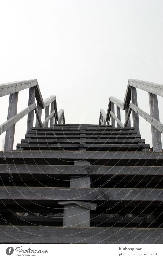 Stairway to heaven Wood Bridge Stairs mount Washington DC Sky Handrail