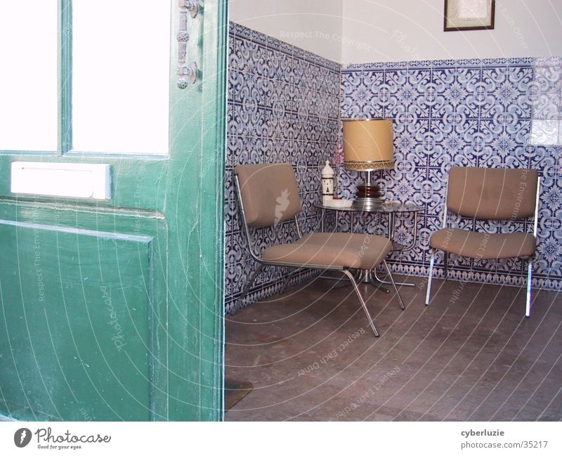 what green doors hide... Portugal Lawyer Waiting room Chair Lounges Europe Door