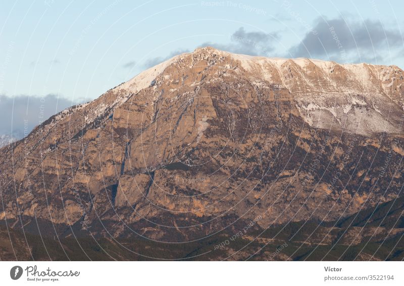 Mountain. Ordesa y Monte Perdido National Park. Pyrenees. Huesca. Aragon. Spain. aragon cliff cliffs color colors colour colours crag crags high huesca