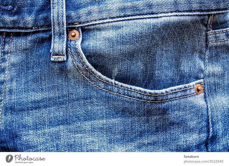 Jeans Back Pockets Stock Photo, Picture and Royalty Free Image