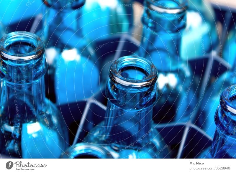 blue glass bottles - a Royalty Free Stock Photo from Photocase