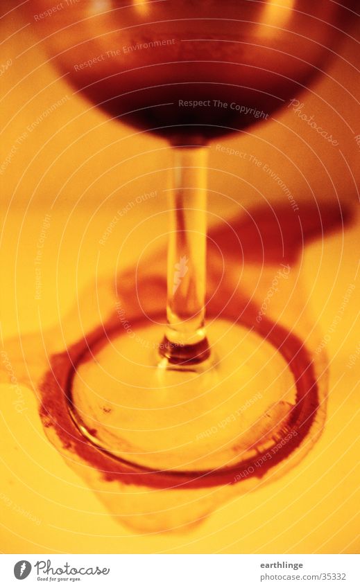 Wine and torment Red wine Spill Yellow Edge Calamitous Close-up Dried Alcoholic drinks long evening