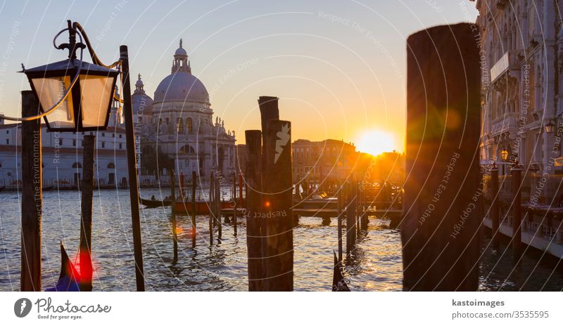 Venice in sunset. venice italy landmark church gondola gondolier cityscape basilica moor island destination travel yellow grand summer people glow traditional
