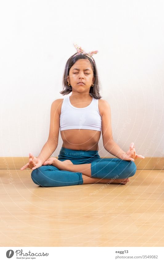 Young Girl Doing Yoga Image & Photo (Free Trial)