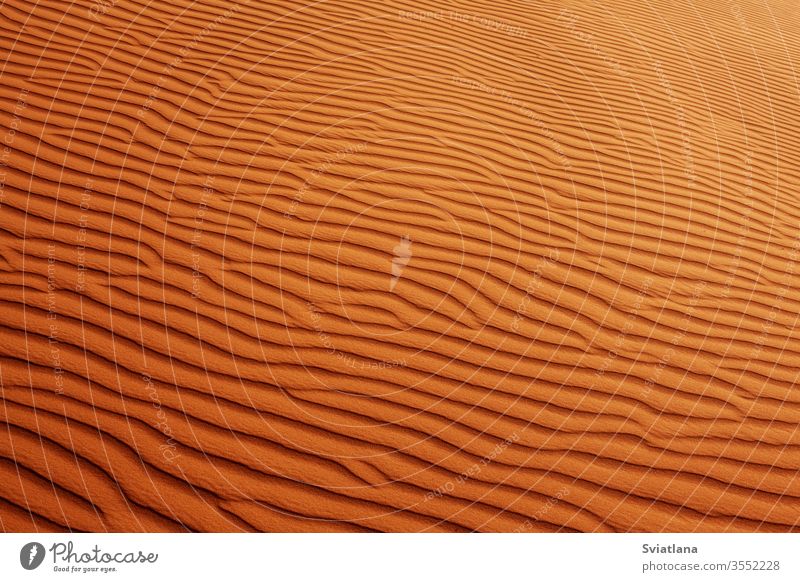 Wavy sandy texture on the dunes in the desert. View from above color adventure africa african arabian arabic background beautiful blue dry egypt empty erg