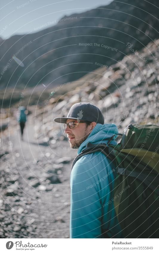 #As# wanderlust Hiking hikers Class outing Hiking trip hiking trail Man outdoor New Zealand New Zealand Landscape Mountain Mountaineering Slope Mountain range