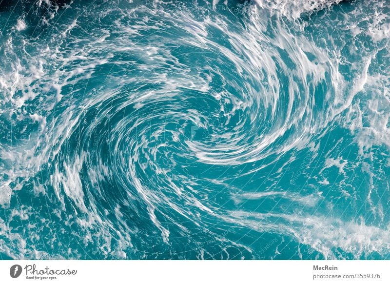 Ocean whirlpool, water vortex, Stock image