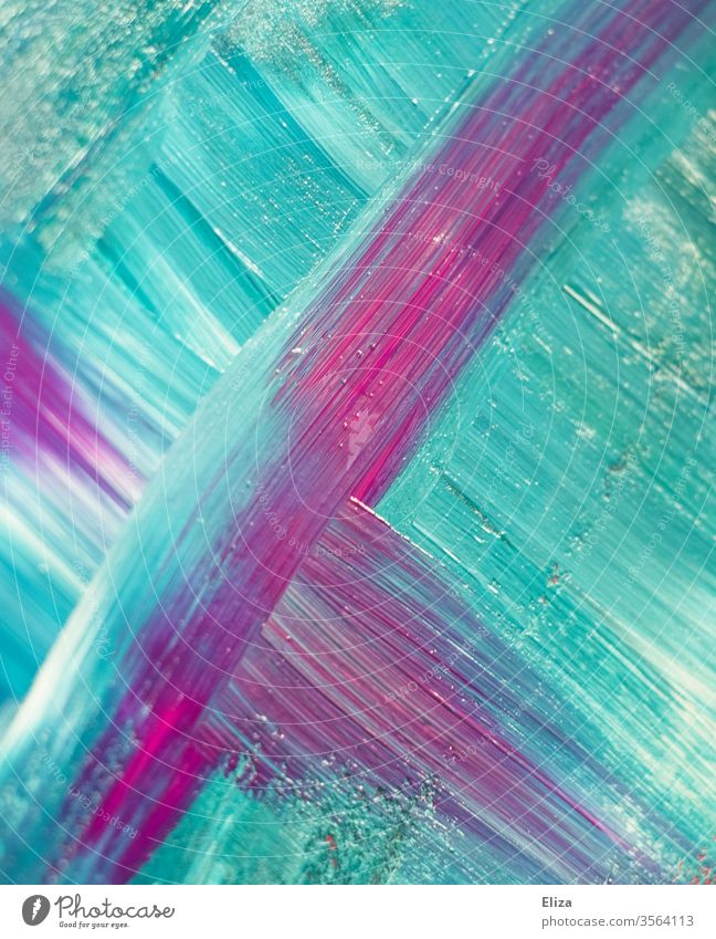 Purple, pink, blue brush strokes of acrylic paint Brush strokes Colour purple Blue turquoise havoc Color gradient Gaudy Multicoloured Abstract Art Creativity